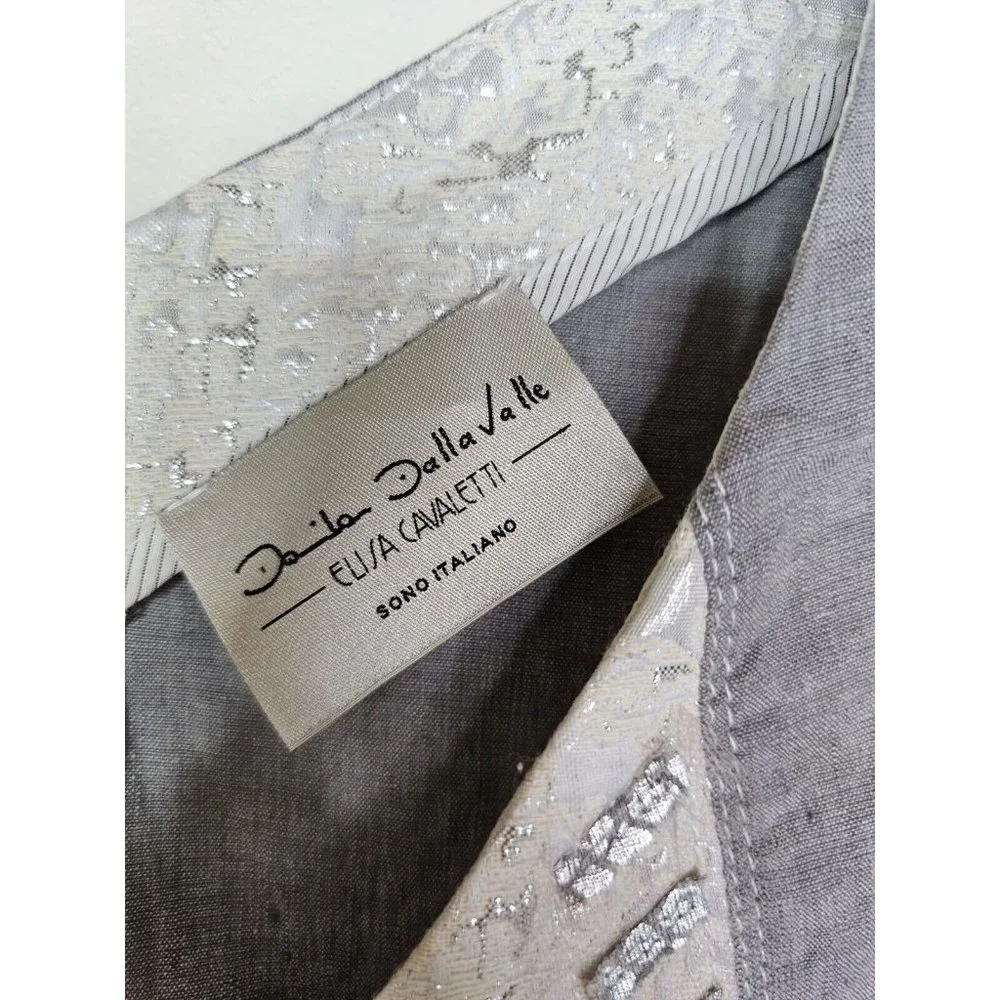 Elisa Cavaletti Patchwork Lace Fitted Dress women's size S Daniela Dallavalle - Picture 7 of 16